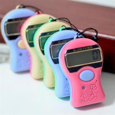 计数器 电池人流计件器防误按手指点数器手动7号电池 颜色随机