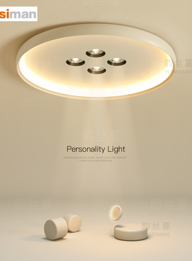 创意主卧室灯简约现代lqed吸顶灯全光谱客厅餐厅房间2025新款灯具
