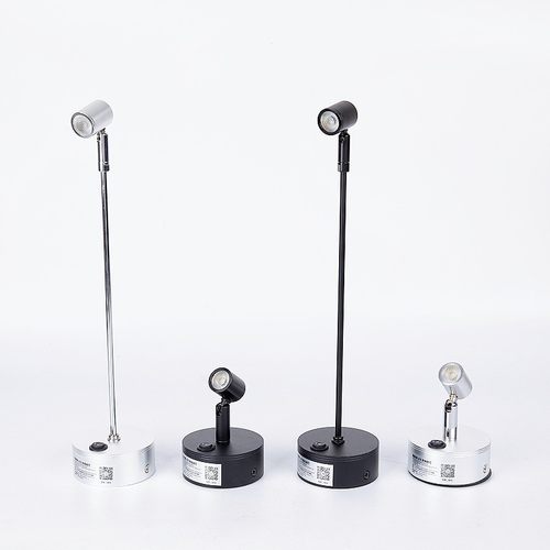 led3W无线可充电射灯玻璃展柜射灯珠宝手办O展览柜台展会首饰射灯