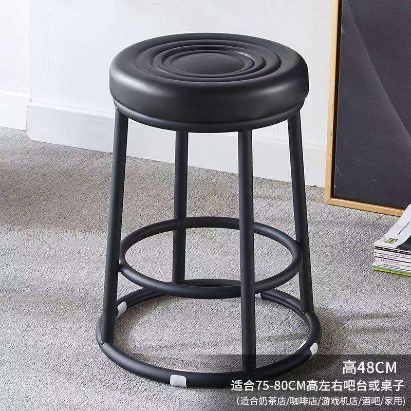 轻奢酒吧椅咖啡厅吧台凳手机店前台高脚凳奶茶店ktv客服接待凳子