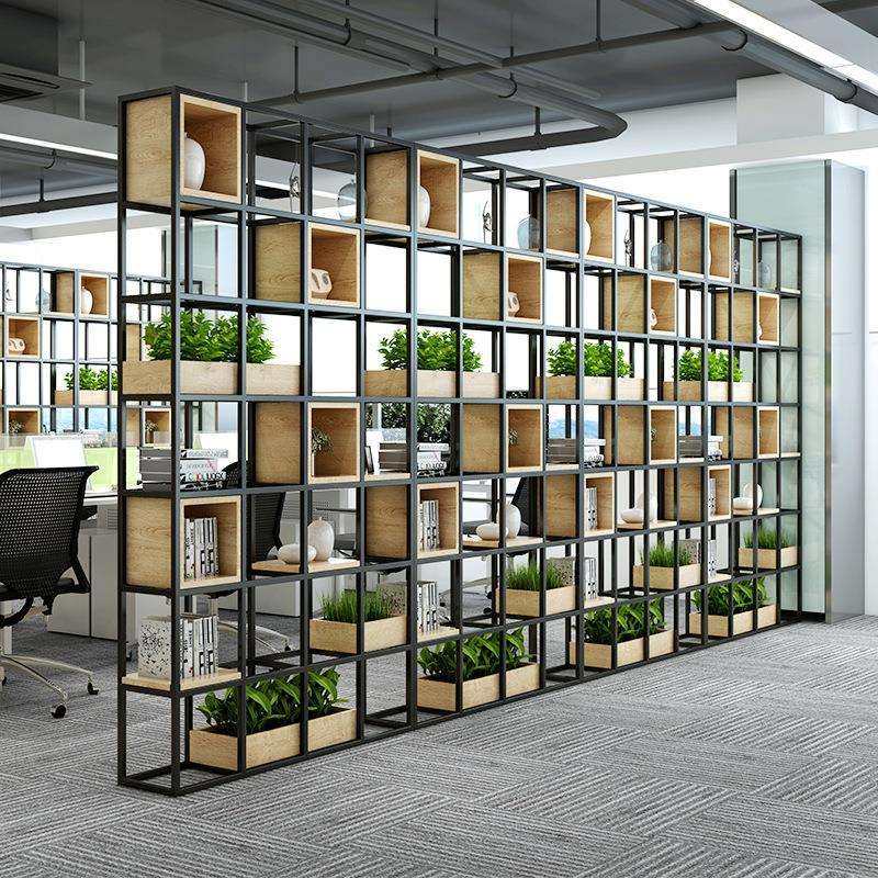 美式铁艺置物架落地办公室屏风隔断展示架客厅实木书架轻奢展示柜,3C数码配件,USB灯,淘宝优惠券,粉丝福利购,淘宝优惠卷