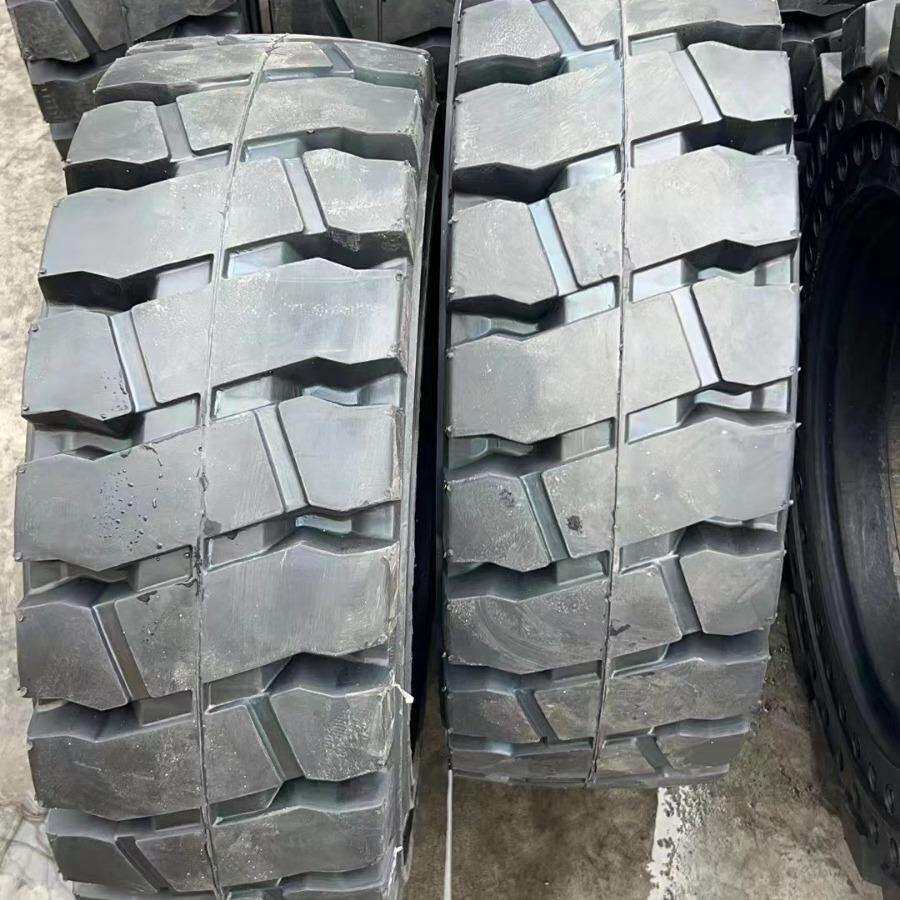 叉车实心轮胎加强耐磨防滑防刺扎400-8厂家现货供应叉车轮胎