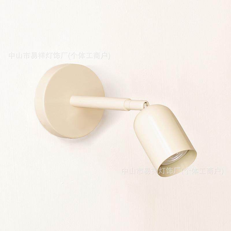壁灯卧室床头灯GU10射灯灯泡创意简约时尚彩色旋转新款阅读墙壁灯