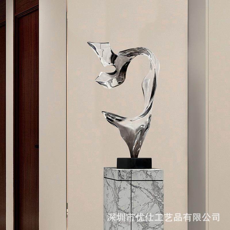 售楼处楼梯间酒店大堂抽象透明树脂雕塑玄关客厅电视柜摆件饰品,玩具/童车/益智/积木/模型,毛绒/玩偶/公仔/布艺类玩具,淘宝优惠券,粉丝福利购,淘宝优惠卷