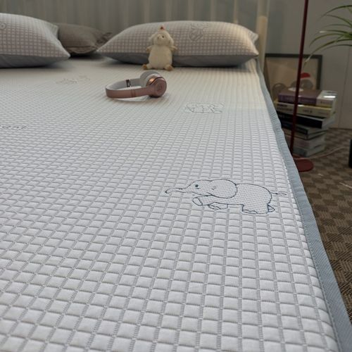 卡通大象夏季凉感透气床笠款豆豆冰丝凉席冰丝席三件套空调软席子