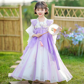 小女孩裙子夏季 女童汉服2025夏装 儿童中国风唐装 古装 超仙古风 新款