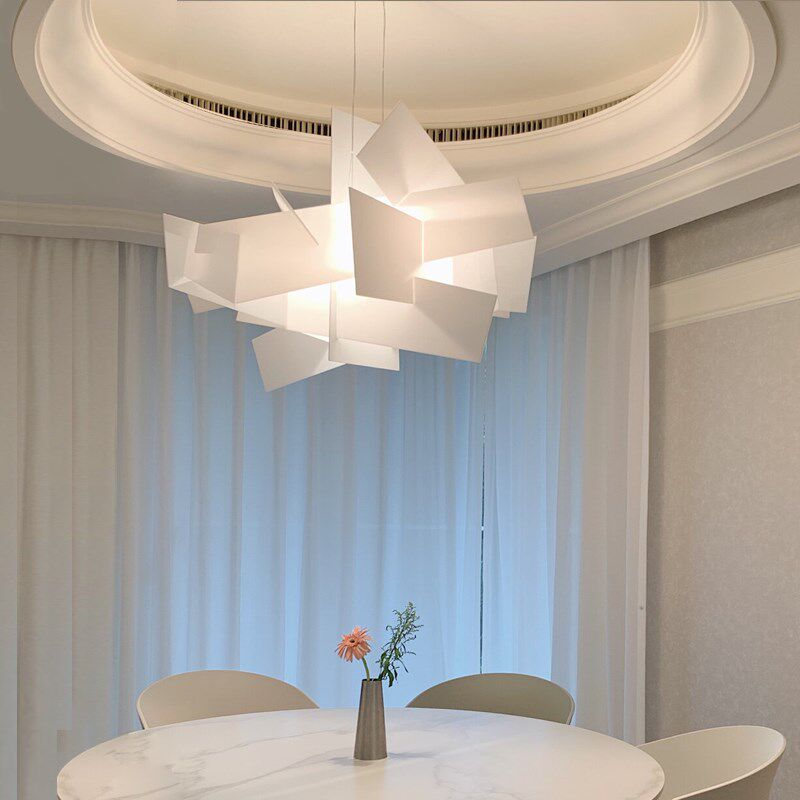 极简餐厅灯吊灯2024新款现代简约创意个性亚克力吧台饭桌堆叠吊灯