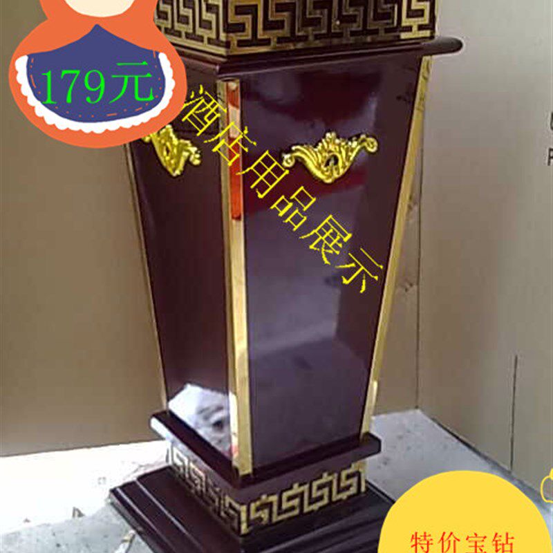 新品宝钻烟灰桶 大堂垃圾桶 走廊果皮桶 金色葡萄皮革桶