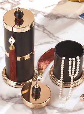 轻奢摆件现代简约客厅电视柜茶几收纳储物罐创意桌面装饰结婚礼物