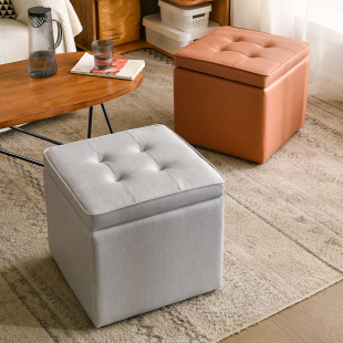 小凳子家用现代简约矮凳客厅储物凳E门口换鞋凳久坐舒服沙发凳脚