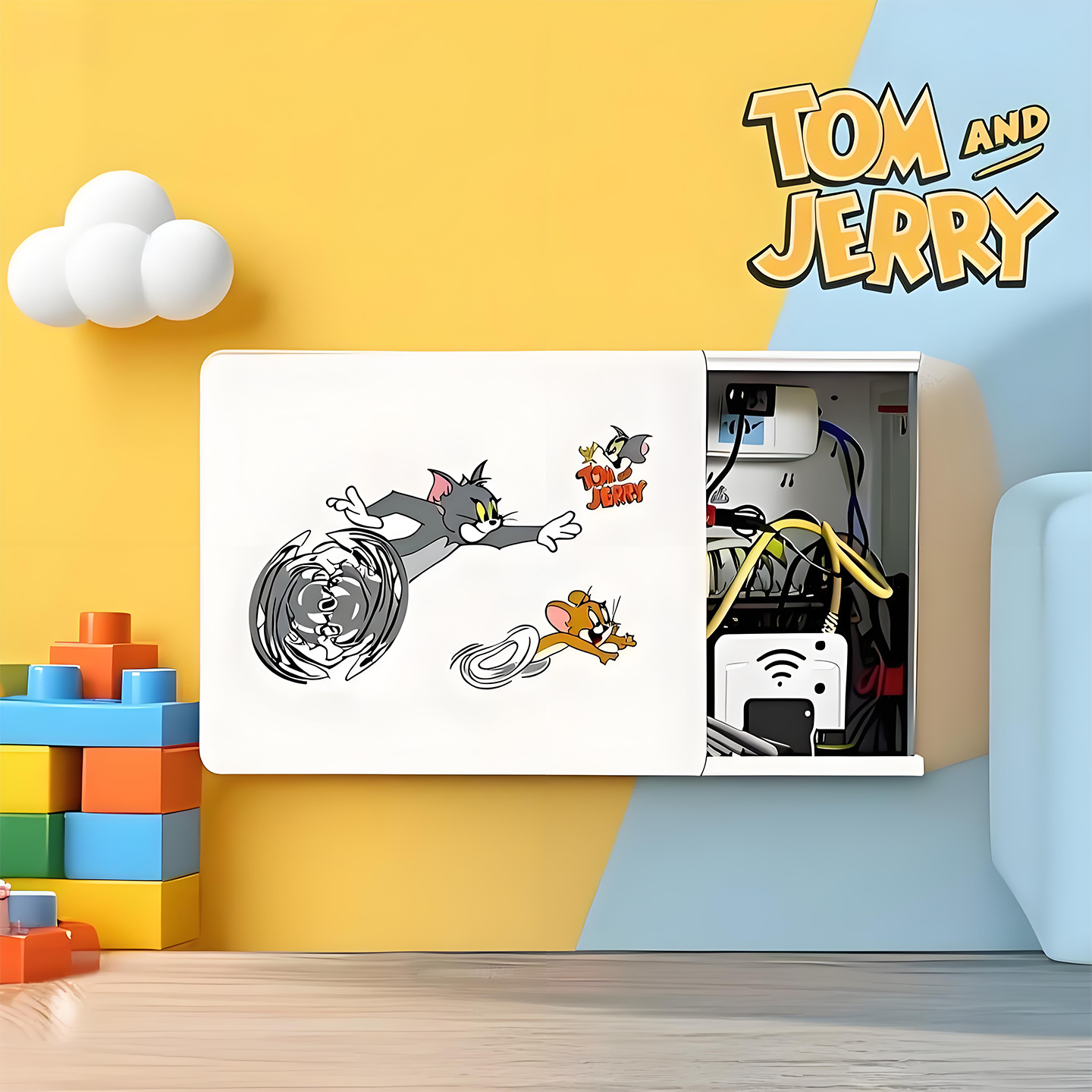 超薄电表箱遮挡板弱电装饰盖板配电箱网线盒多媒体信号箱推拉遮丑