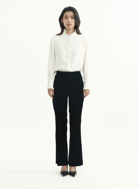 卡莉朵拉长裤C27C7210秋季新款通勤休闲女气质通勤休闲裤