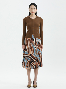 卡莉朵拉针织衫C26C7313秋季新款气质通勤休闲女上衣