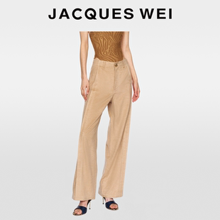 女 马年胶囊系列卡其驼色质感秋冬羊毛西裤 JACQUES WEI2026年新款