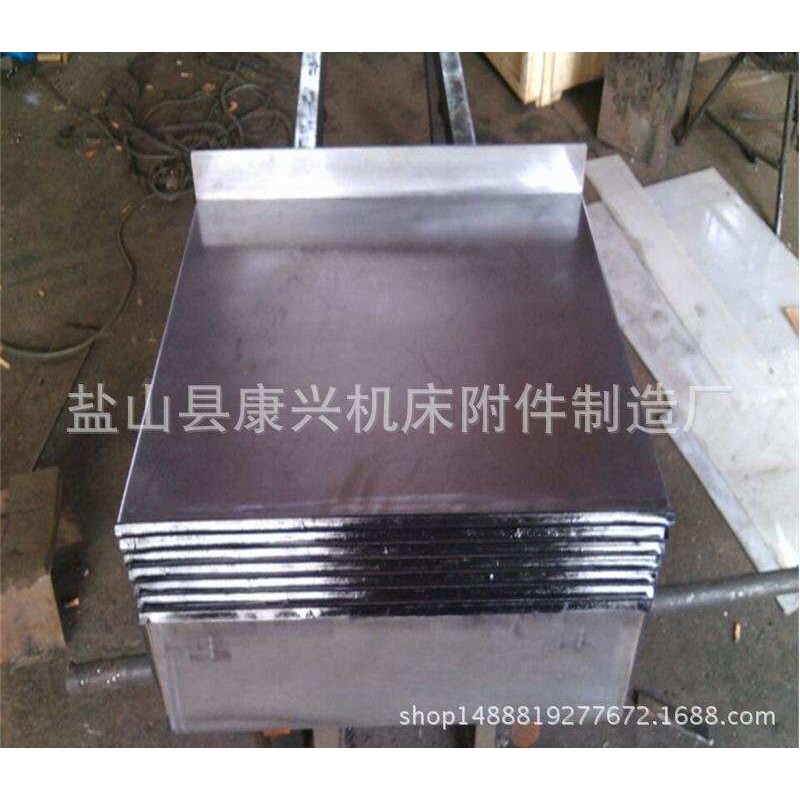 厂家供应钢板防护罩前后左右护板机床导轨伸缩式不锈钢板防尘罩