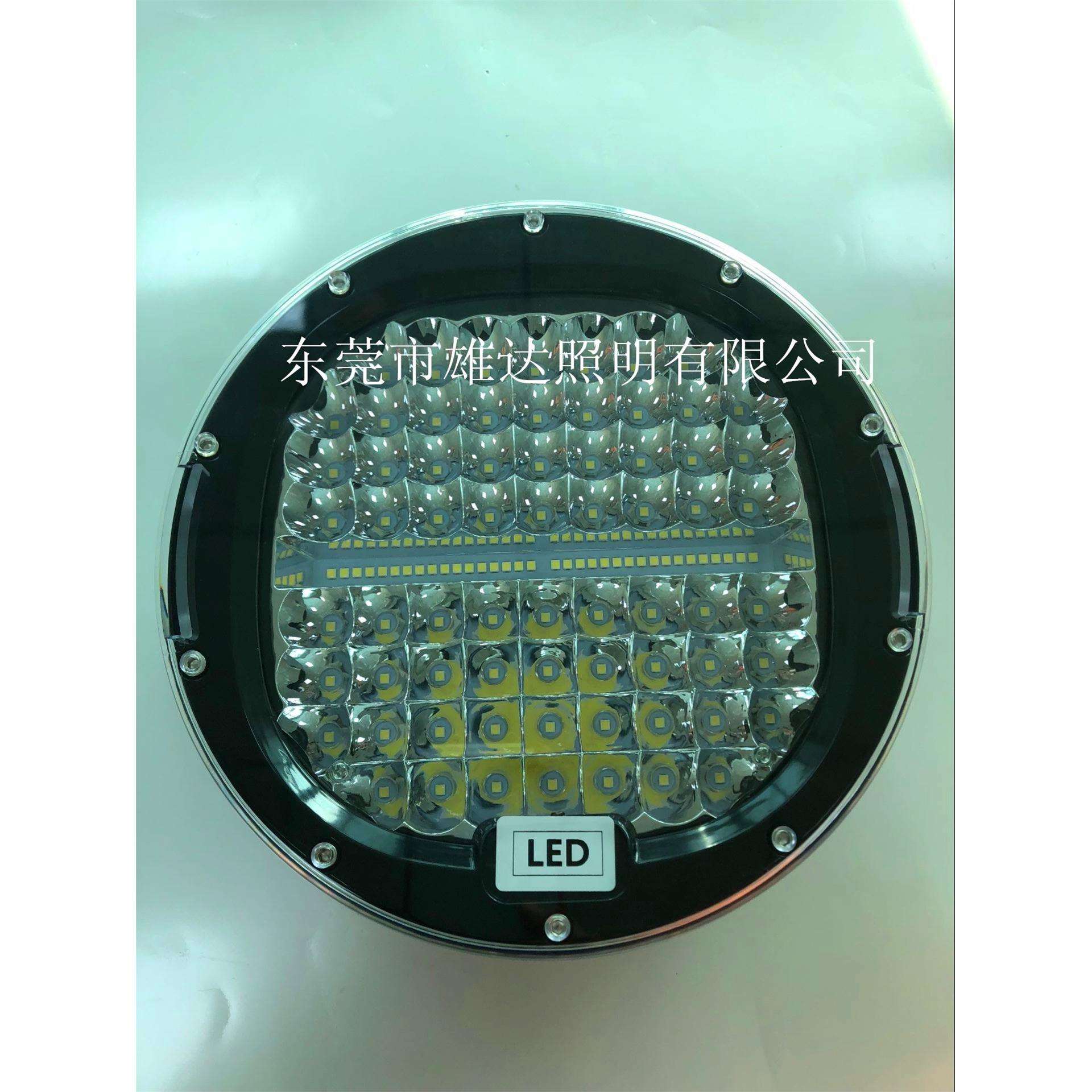 9寸汽车LED工作灯414W双色圆形越野车灯 工程车灯、射灯