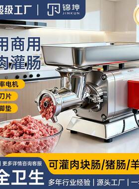 跨境绞馅机现货台式绞肉机商用大功率灌肠搅馅碎肉机RY-22S