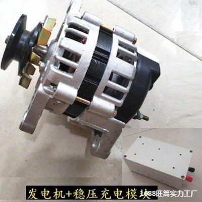 2000瓦12V24V14V28V36V48V60V72V伏纯铜线大功率永磁直流发电机