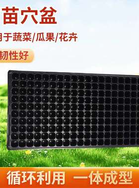 供应育苗盘穴盘托盘pvc种植花卉多肉园艺阳台菜园黑色加厚育苗盘