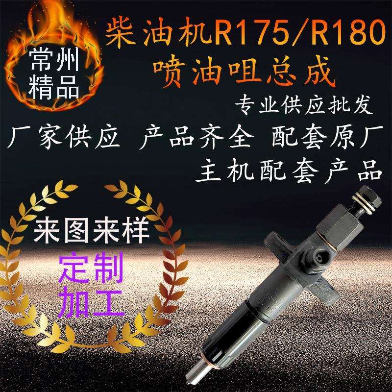 鑫亚常柴单缸柴油机喷油嘴总成 r175r180柴油机喷油器总成配件咀