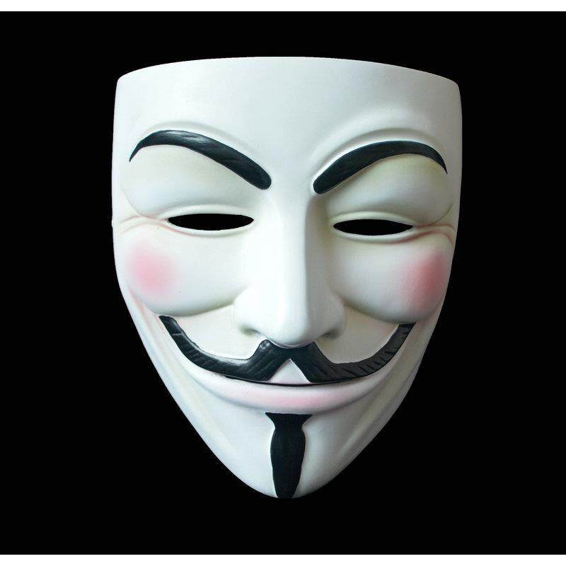 半脸全脸面具男V字面具仇杀面具化妆舞会装饰道具仇杀假面具