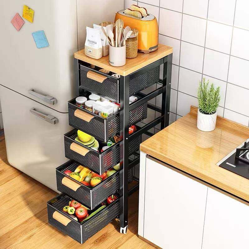 蔬菜置物架夹缝收纳柜厨房落地多层窄款抽拉式抽屉放水果菜篮子,纺织面料/辅料/配套,纺织机械配件,淘宝优惠券,粉丝福利购,淘宝优惠卷