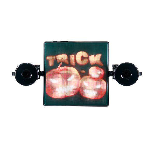 快乐马夫4号标清语音互动屏LED汽车后窗表情屏1024颗灯USB供电