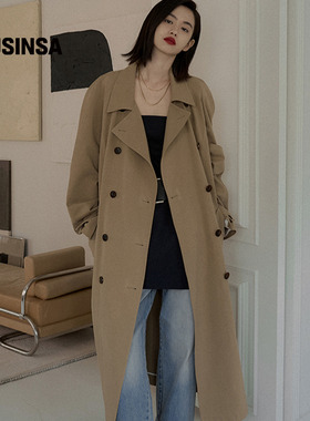 overdue flair韩国女士25秋季日常百搭超大号外套风衣MUSINSA