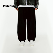 1993STUDIO韩国男士25冬季简约廓形通勤纯色休闲长裤MUSINSA