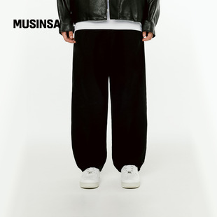 MUSINSA 简约廓形通勤纯色休闲长裤 1993STUDIO韩国男士 25冬季