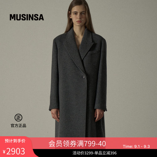 羊绒腰带大衣毛呢外套