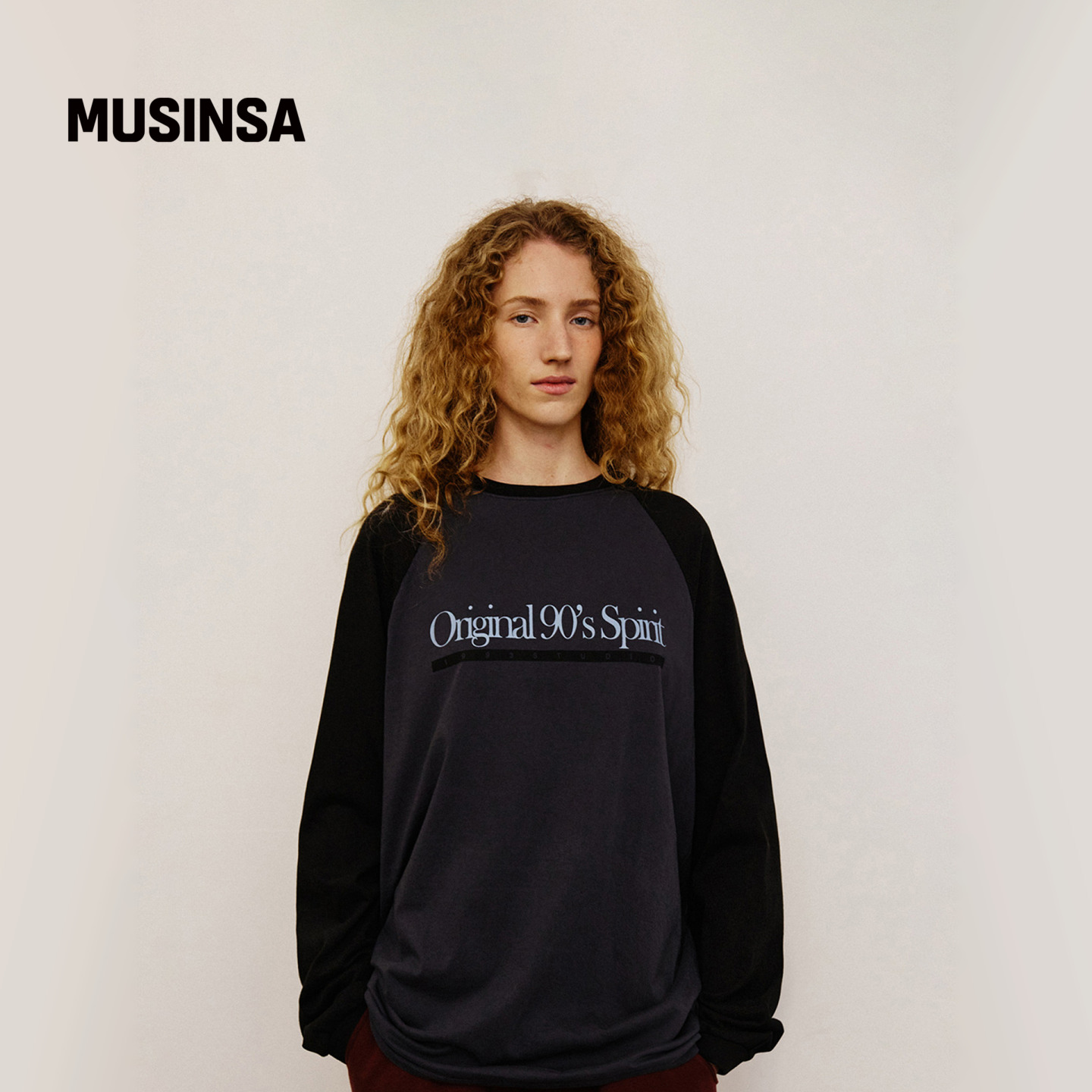 1993STUDIOOG拉格兰长袖T恤