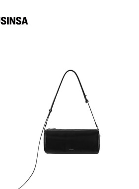 STAND OIL韩国女士25冬季光面细长肩带金属标通勤笔袋包MUSINSA