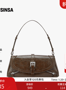 FINDKAPOOR韩国女士25秋季质感复古单肩斜挎腋下包MUSINSA