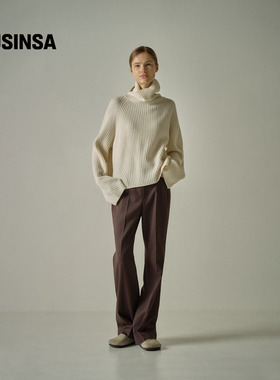 FACADE PATTERN韩国质感上乘冬日百搭羊绒高领毛衣 MUSINSA