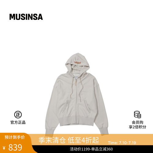 休闲时尚流行好看连帽拉链衫