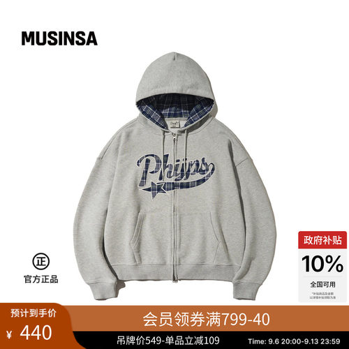 PHYPS韩国抽绳连帽拉链卫衣
