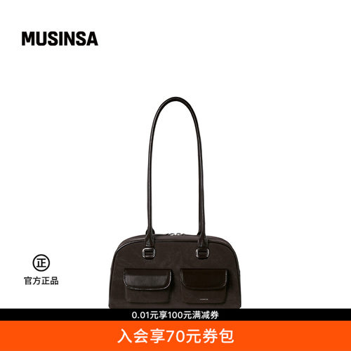 简约哑光皮革通勤实用保龄球包