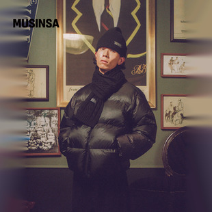 YALE韩国男女25冬季 简约廓形蓬松立领轻盈便携羽绒服MUSINSA