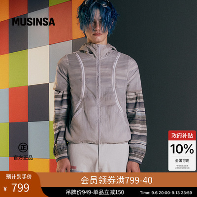 秋季时尚短袖连帽拉链卫衣