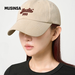 1993STUDIO韩国女士25冬季复古简约时尚字母刺绣棒球帽MUSINSA