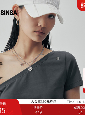 TREEMINGBIRD韩国女士25秋季设计感飘带立体字母棒球帽MUSINSA