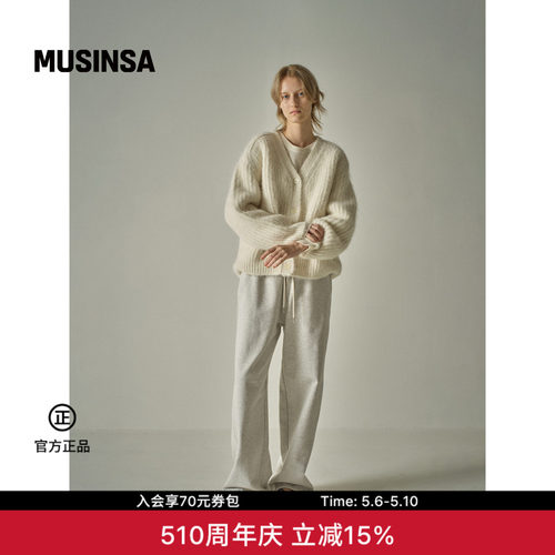 韩系女生慵懒风针织开衫