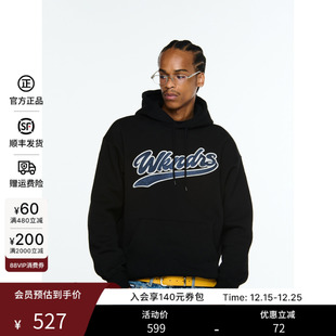 卫衣MUSINSA 宽松百搭字母上衣连帽长袖 WKNDRS韩国男女同款 25秋季