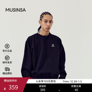 休闲四叶草长袖 宽松慵懒时尚 卫衣MUSINSA 新款 AECA韩国男女25秋季