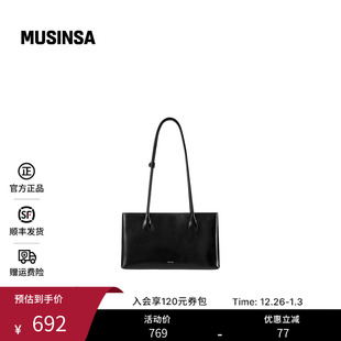 通勤百搭长柄方形包MUSINSA 光滑简约经典 STAND OIL韩国女士25冬季