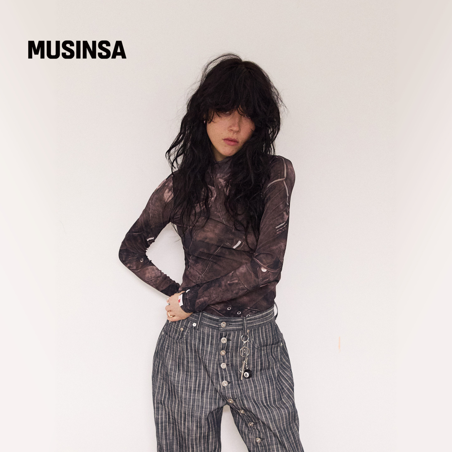 休闲时尚流行简约贴身高领长袖