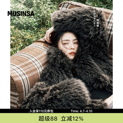 [韩素希同款]musinsa standard韩国春季女士短款显瘦短袖T恤