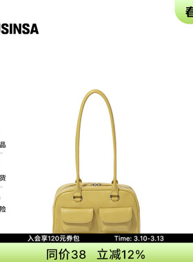 STAND OIL韩国女士春季双口袋设计实用金属扣保龄球包MUSINSA