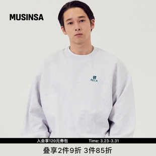 休闲四叶草长袖 宽松慵懒时尚 卫衣MUSINSA 新款 AECA韩国男女春季